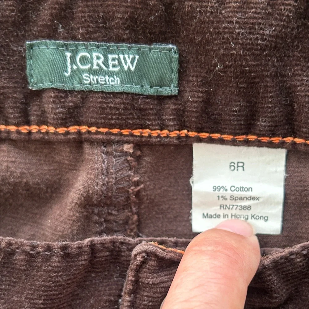 J. Crew Brown Corduroy Button-Front Pants - Picture 5 of 11